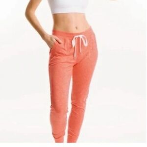 ZYIA Heathered Tangerine Cozy Joggers